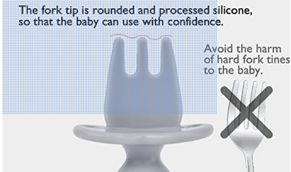 Сет кашика и виљушки за храњење беба – прибор за прво самостално храњење против гушења за узраст од 3 месеца који води од одбијања бебе